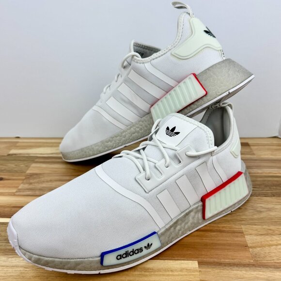 ADIDAS Originals NMD R1 White Grey Boost GX9525 Men's Size 13 Sneaker Shoes‎ - Picture 9 of 9